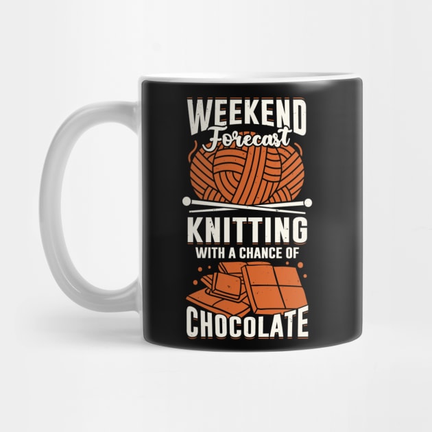 Knitting Knitter Chocolate Lover Gift by Dolde08